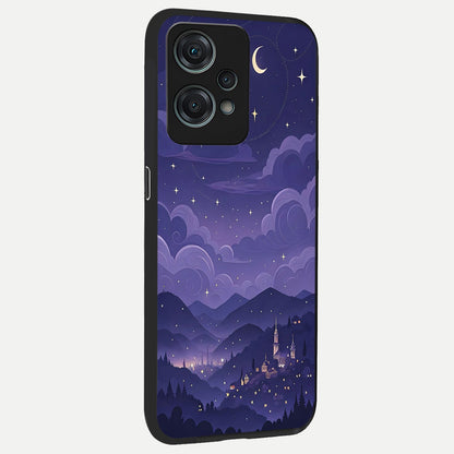  Minimal Night View back cover For Oneplus Nord CE2 Lite slim fit glass case with vibrant aesthetic design