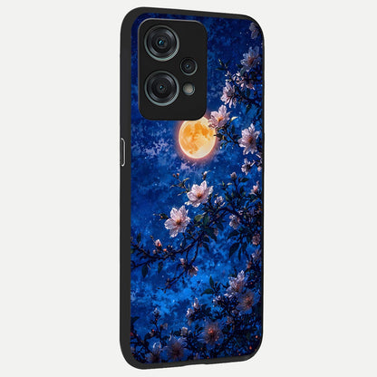  Moonlit Blossoms Night back cover For Oneplus Nord CE2 Lite slim fit glass case with vibrant aesthetic design
