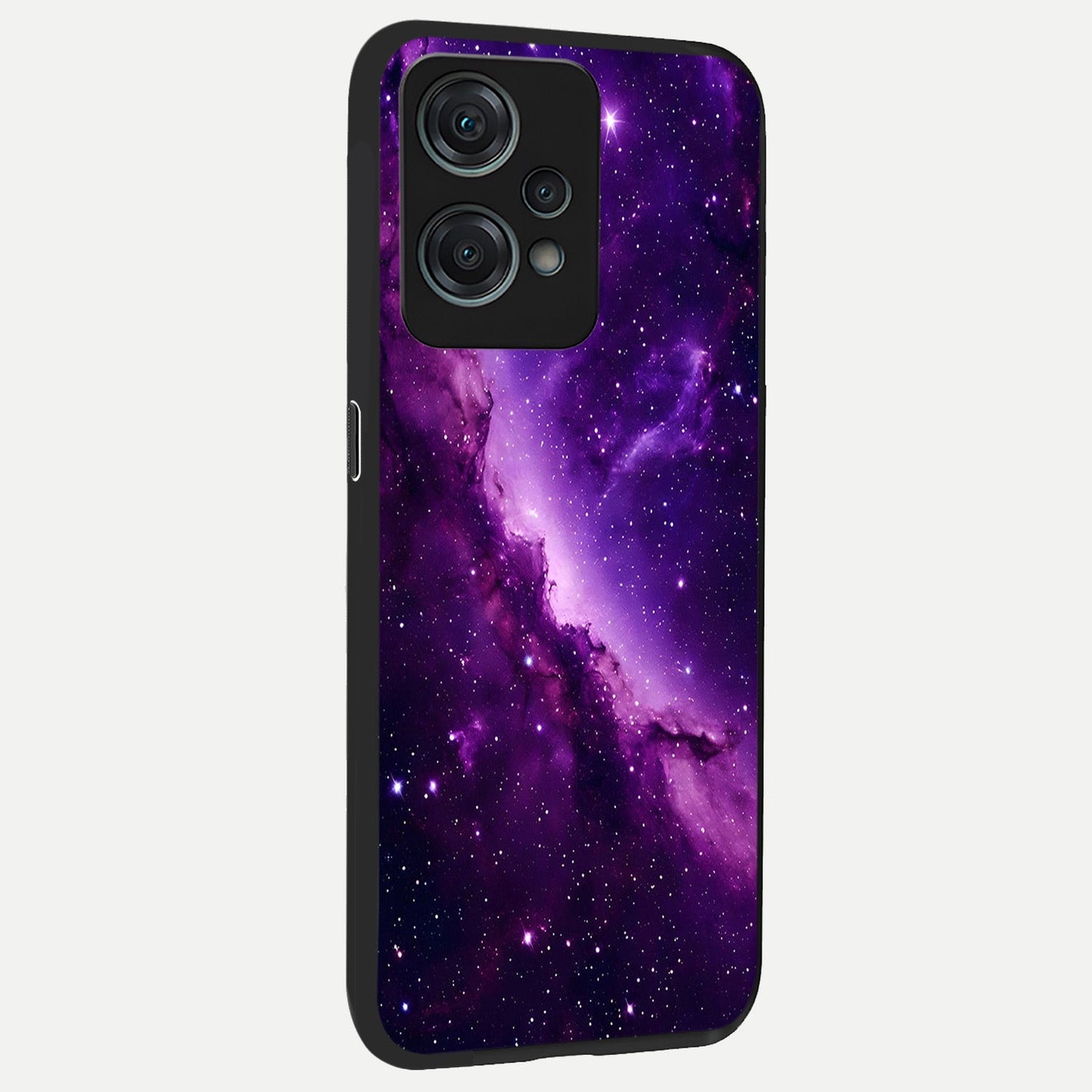  Purple Shade Sky back cover For Oneplus Nord CE2 Lite slim fit glass case with vibrant aesthetic design