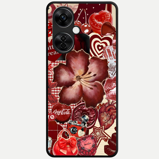  Aesthetic Little Freak Glass Case For Oneplus Nord CE3 Lite back cover – full design glossy printed glass finish