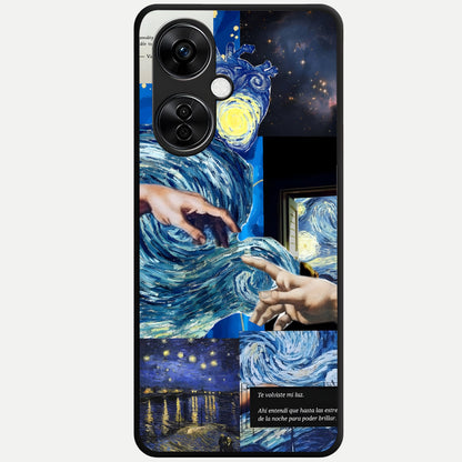  Aesthetic Vando Hands Glass Case For Oneplus Nord CE3 Lite back cover – full design glossy printed glass finish