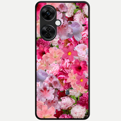  Bloom Crush Fantasy Glass Case For Oneplus Nord CE3 Lite back cover – full design glossy printed glass finish
