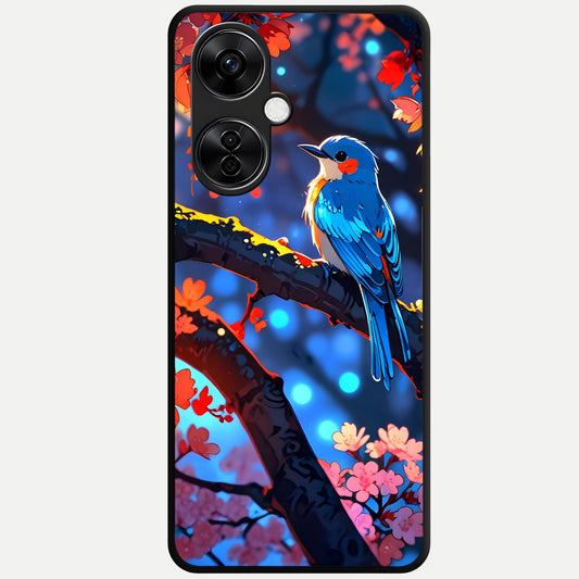  Blooming Water Drift Glass Case For Oneplus Nord CE3 Lite back cover – full design glossy printed glass finish