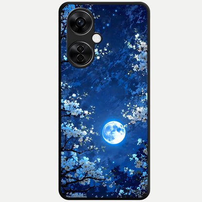  Blossom Moonlight Sky Glass Case For Oneplus Nord CE3 Lite back cover – full design glossy printed glass finish