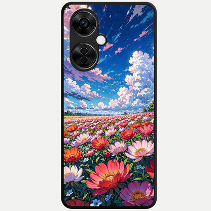  Blossom Sky Field Glass Case For Oneplus Nord CE3 Lite back cover – full design glossy printed glass finish