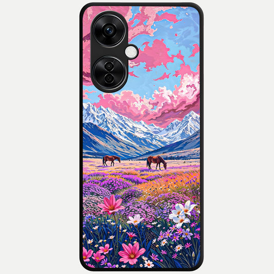  Blossom Valley Dream Glass Case For Oneplus Nord CE3 Lite back cover – full design glossy printed glass finish