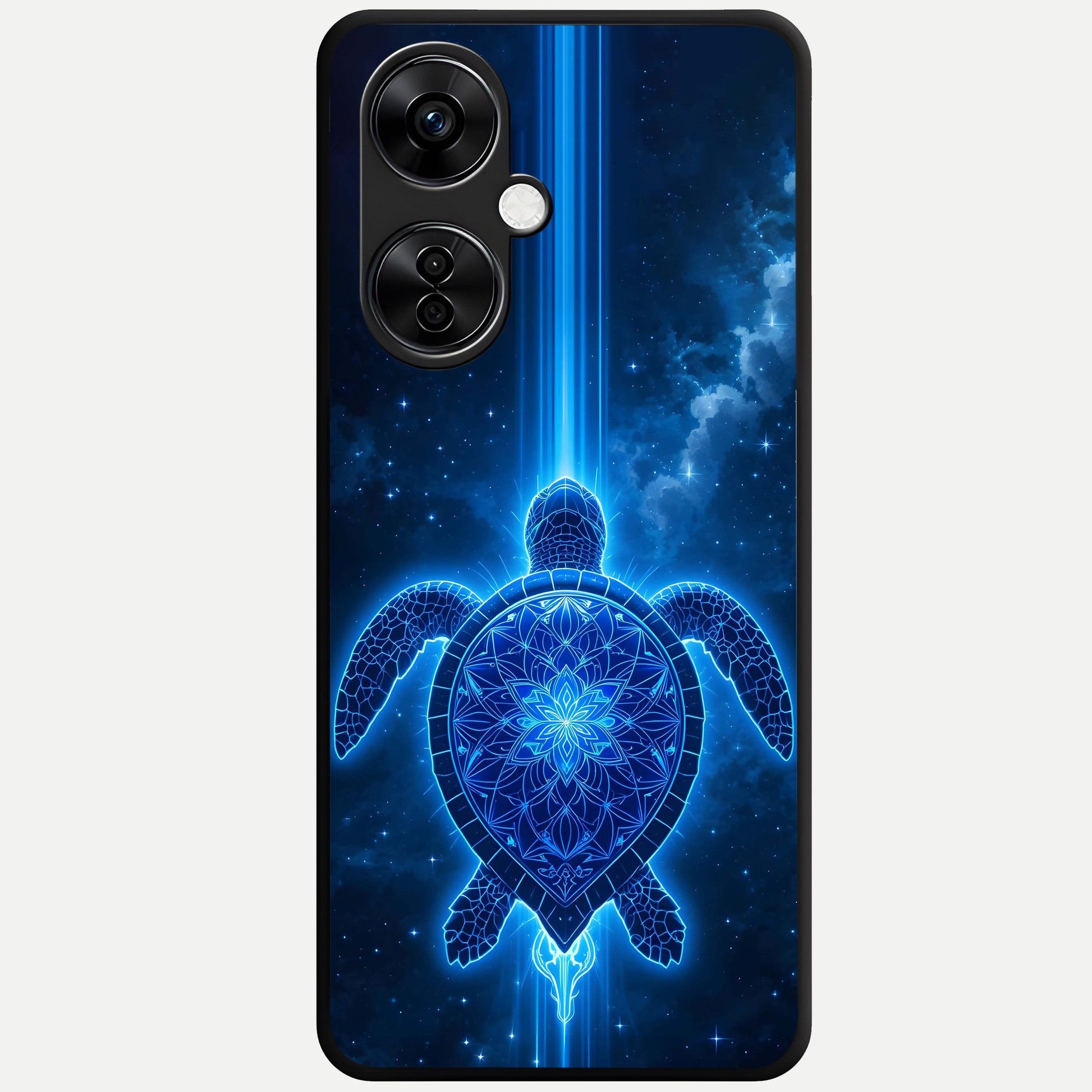  Blue Galaxy Turtle Glass Case For Oneplus Nord CE3 Lite back cover – full design glossy printed glass finish