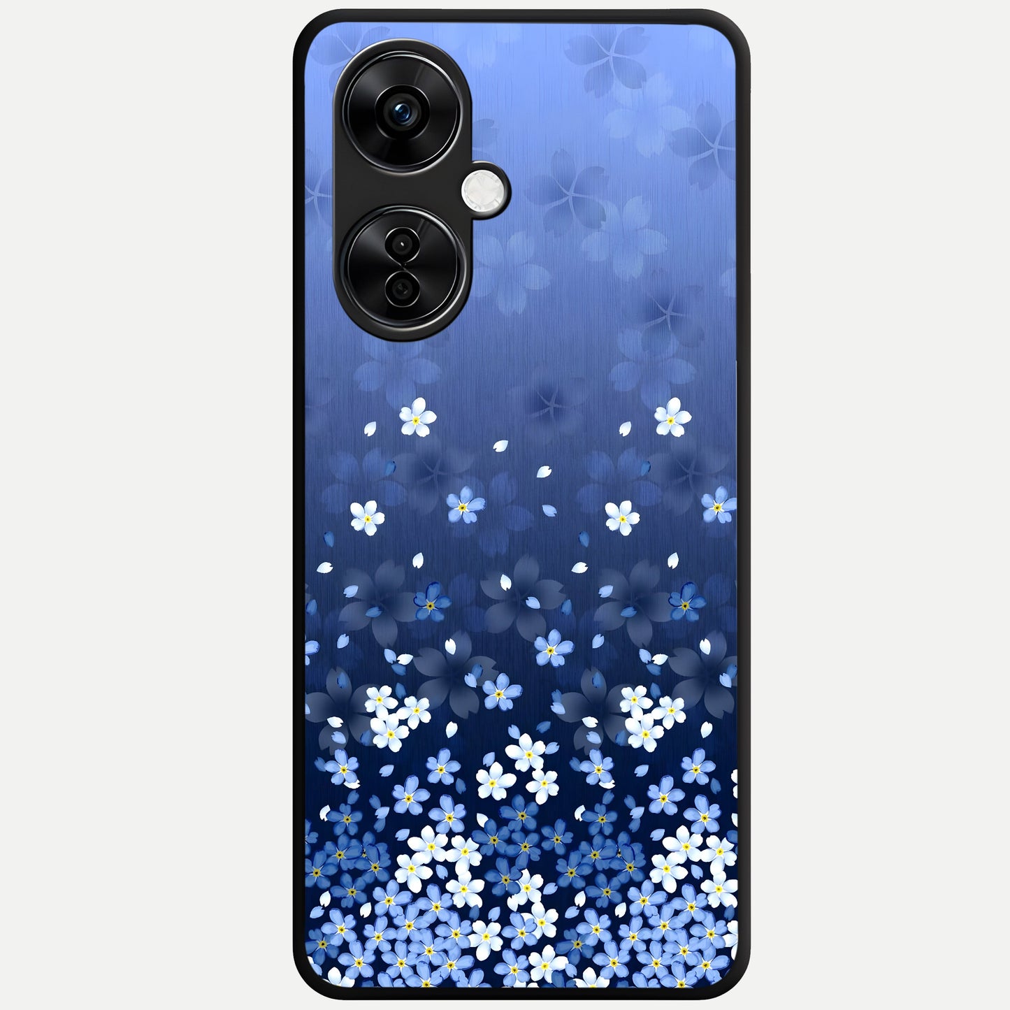  Blue Starry Glass Case For Oneplus Nord CE3 Lite back cover – full design glossy printed glass finish
