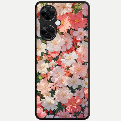  Blush Bloom Field Glass Case For Oneplus Nord CE3 Lite back cover – full design glossy printed glass finish