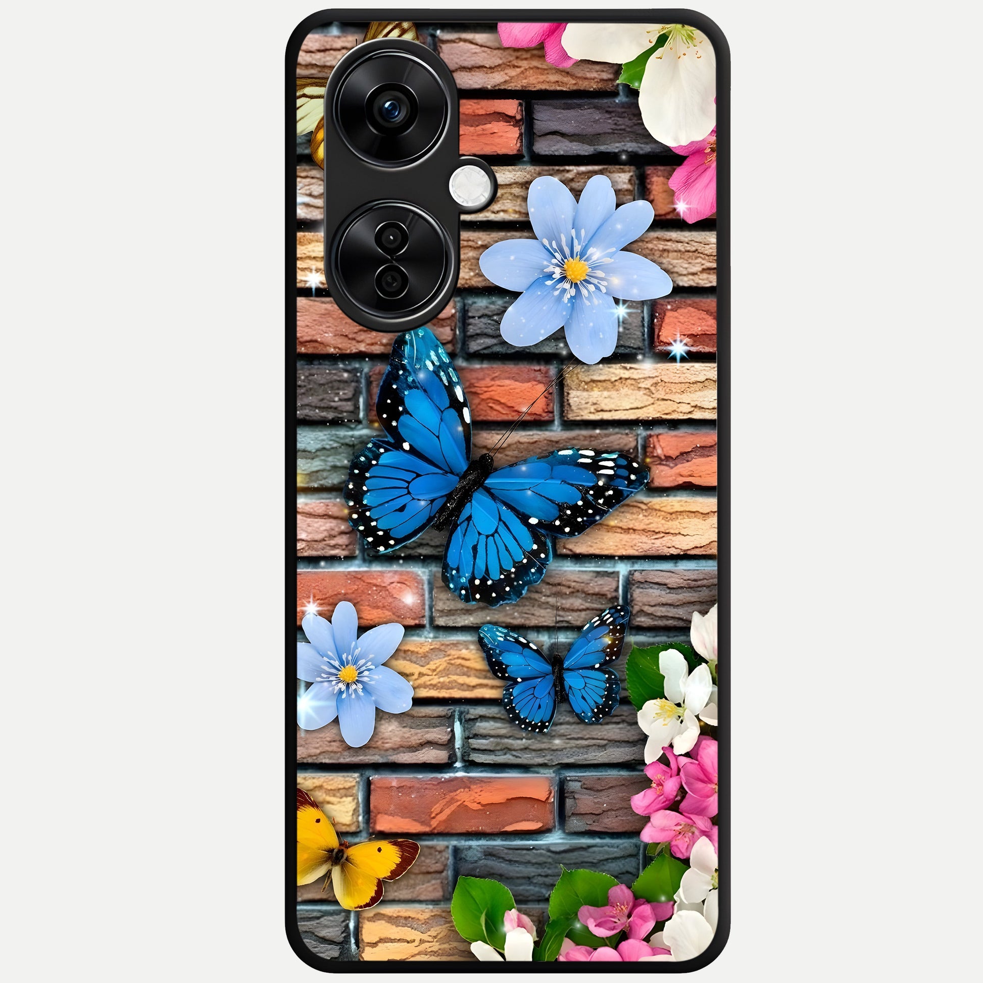  Brick Bloom Flight Glass Case For Oneplus Nord CE3 Lite back cover – full design glossy printed glass finish