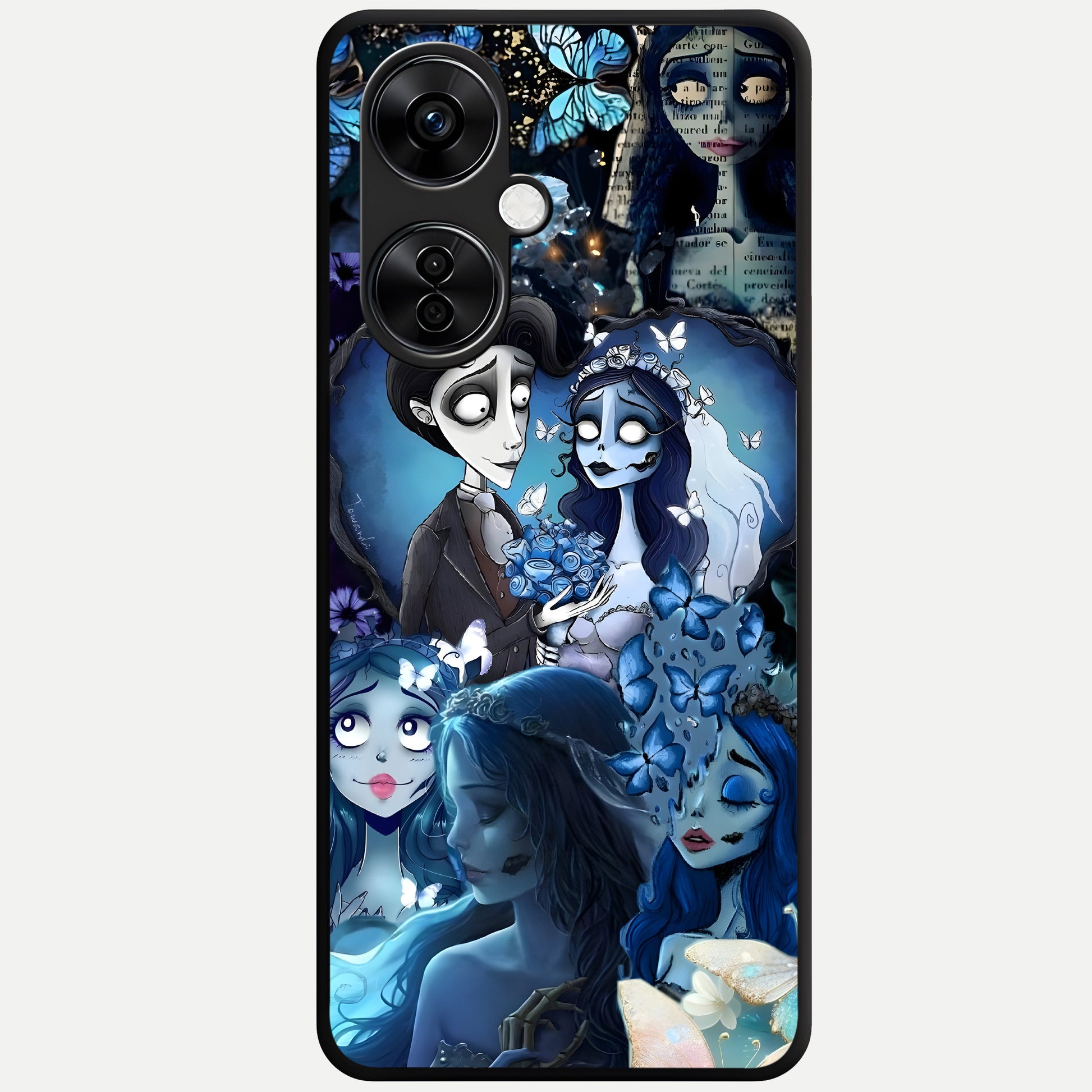  Butterfly Ghost Soul Glass Case For Oneplus Nord CE3 Lite back cover – full design glossy printed glass finish