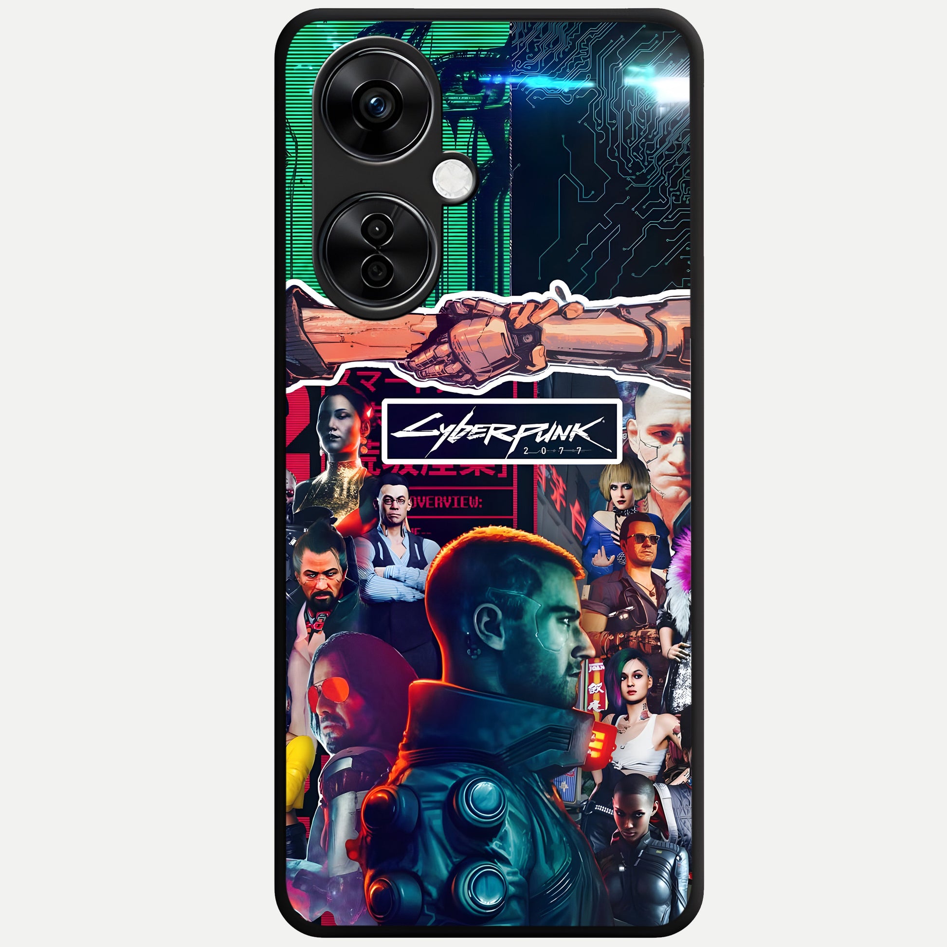  CYBERPUNK Legacy Glass Case For Oneplus Nord CE3 Lite back cover – full design glossy printed glass finish