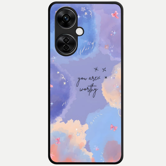  Celestial Cloud Magic Glass Case For Oneplus Nord CE3 Lite back cover – full design glossy printed glass finish
