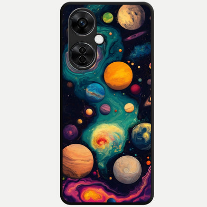  Cosmic Planet Journey Glass Case For Oneplus Nord CE3 Lite back cover – full design glossy printed glass finish