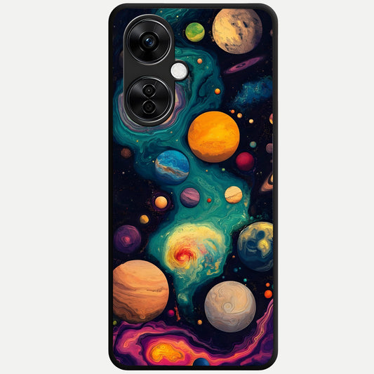  Cosmic Planet Journey Glass Case For Oneplus Nord CE3 Lite back cover – full design glossy printed glass finish