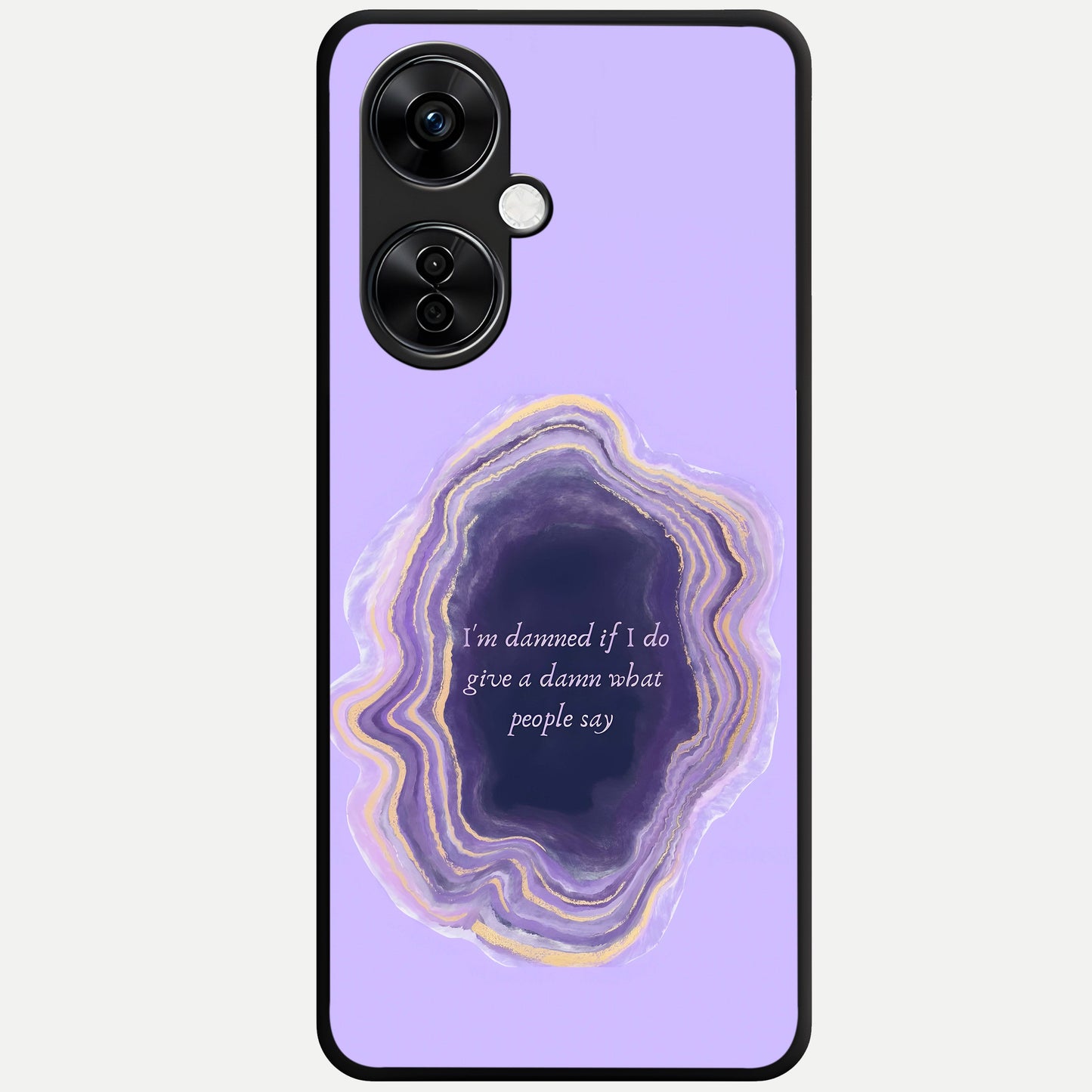  Damned People Quote Glass Case For Oneplus Nord CE3 Lite back cover – full design glossy printed glass finish
