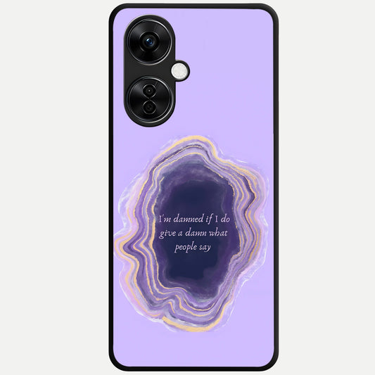  Damned People Quote Glass Case For Oneplus Nord CE3 Lite back cover – full design glossy printed glass finish