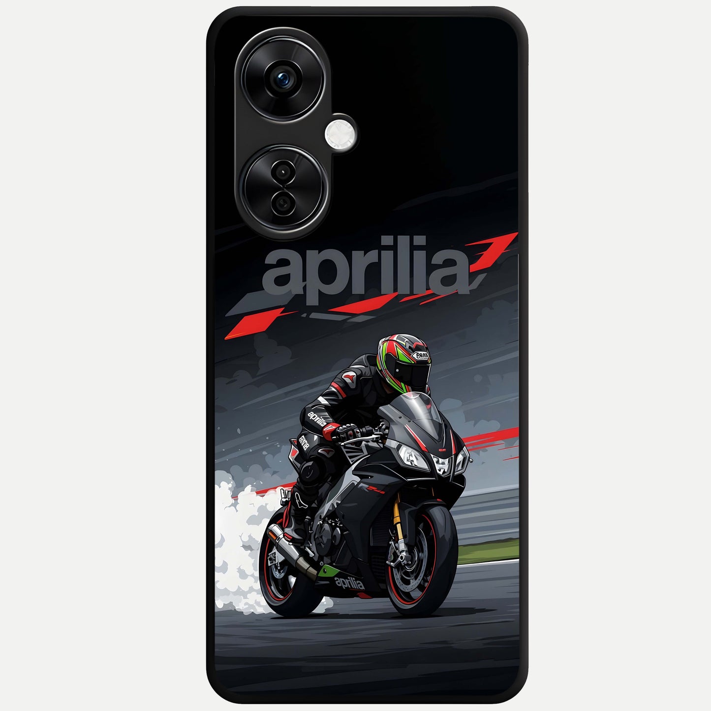  Dark Aprilla Glass Case For Oneplus Nord CE3 Lite back cover – full design glossy printed glass finish