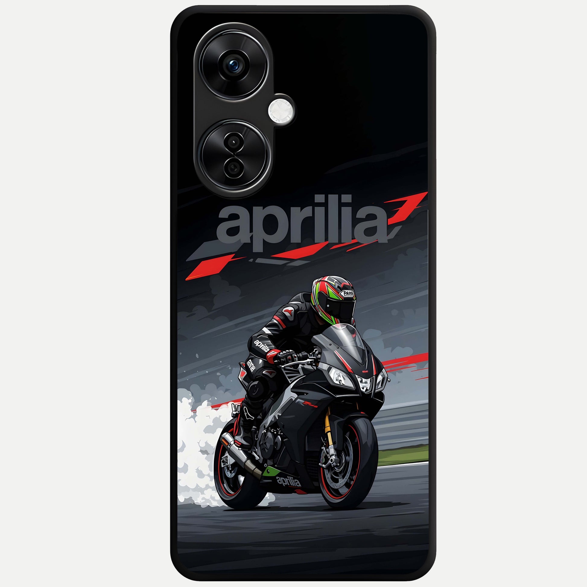  Dark Aprilla Glass Case For Oneplus Nord CE3 Lite back cover – full design glossy printed glass finish