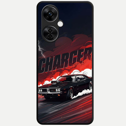  Dark Charger Fury Glass Case For Oneplus Nord CE3 Lite back cover – full design glossy printed glass finish