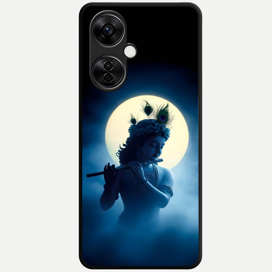  Divine Moon Flute Glass Case For Oneplus Nord CE3 Lite back cover – full design glossy printed glass finish