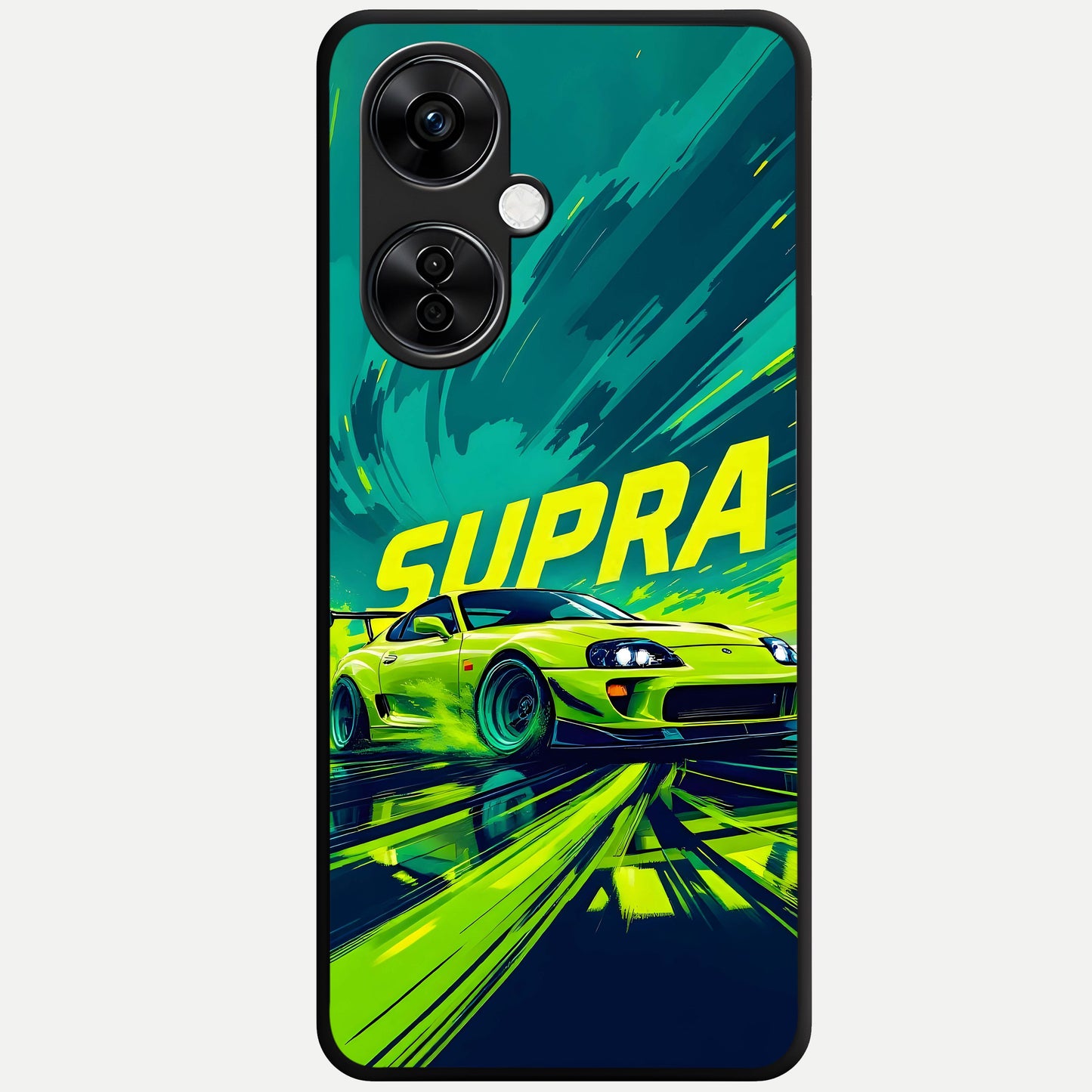  Electric Supra Thunder Glass Case For Oneplus Nord CE3 Lite back cover – full design glossy printed glass finish
