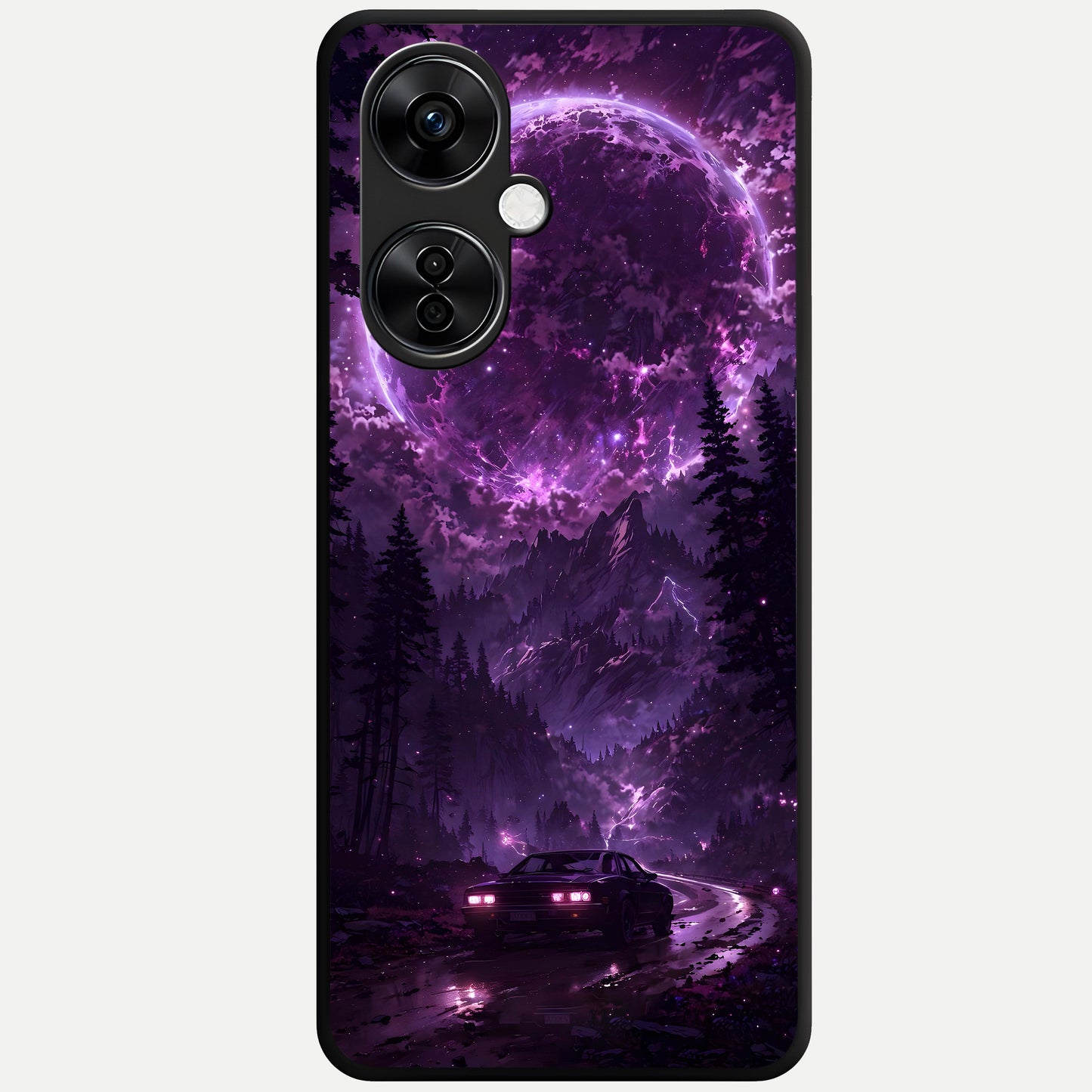  Eternal Cosmic Drive Glass Case For Oneplus Nord CE3 Lite back cover – full design glossy printed glass finish