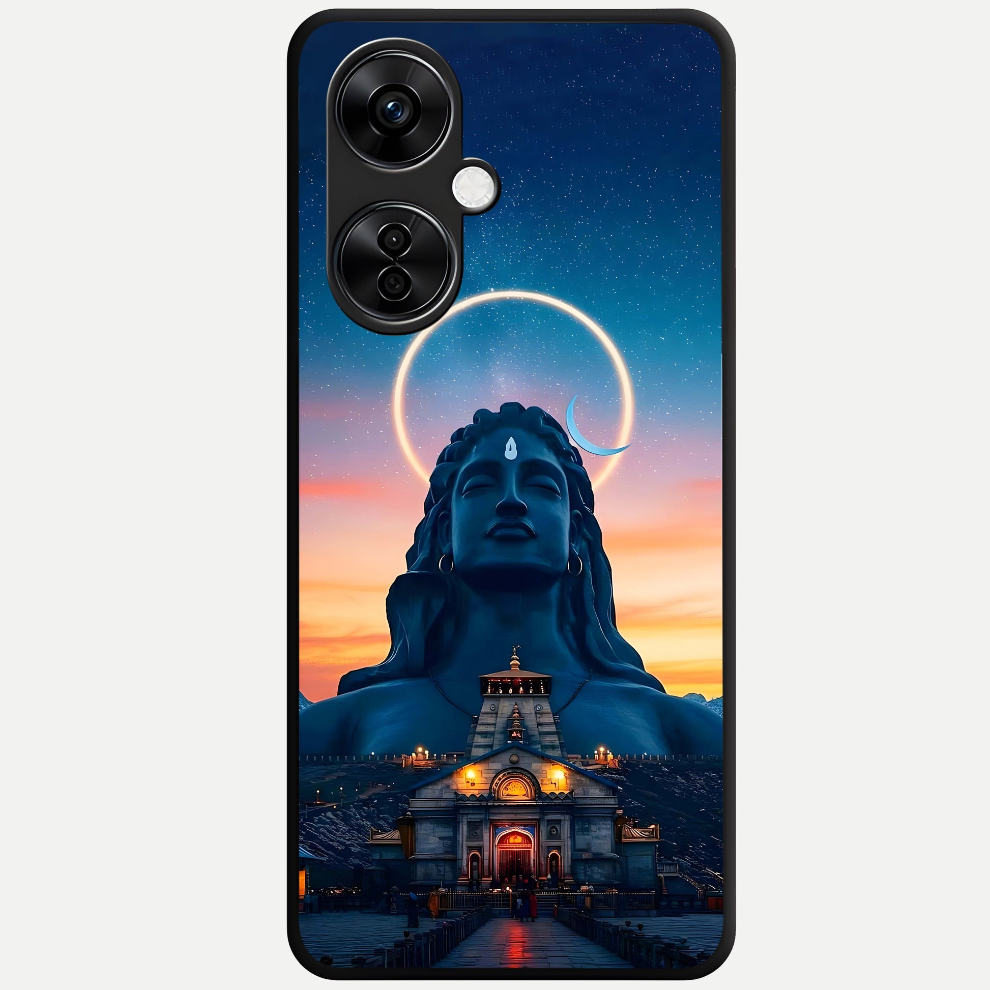  Eternal Shiva Aura Glass Case For Oneplus Nord CE3 Lite back cover – full design glossy printed glass finish