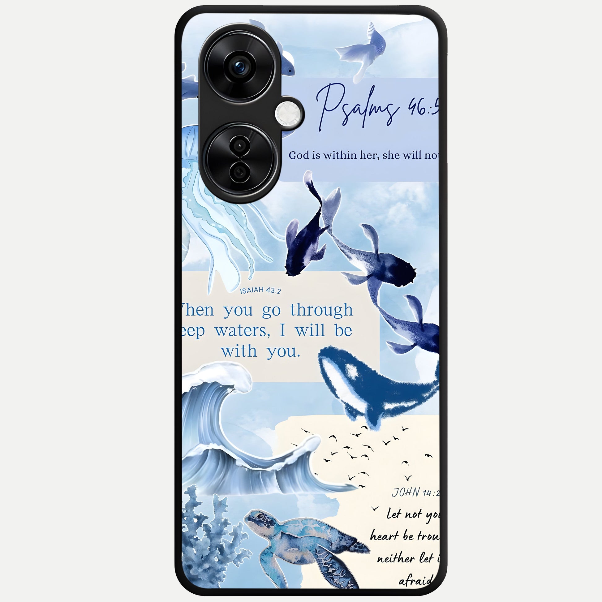  Faithful Ocean Promise Glass Case For Oneplus Nord CE3 Lite back cover – full design glossy printed glass finish
