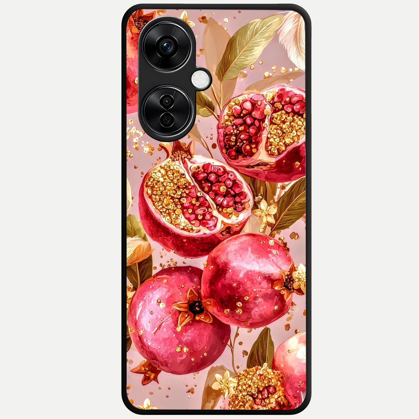  Golden Bloom Glow Glass Case For Oneplus Nord CE3 Lite back cover – full design glossy printed glass finish
