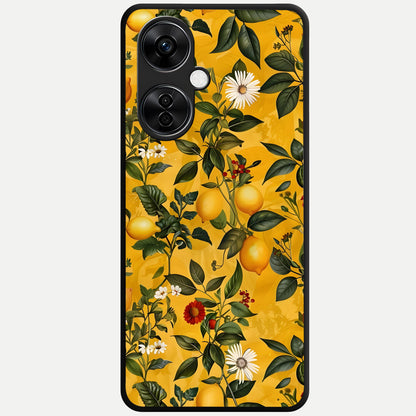  Golden Lemon Field Glass Case For Oneplus Nord CE3 Lite back cover – full design glossy printed glass finish
