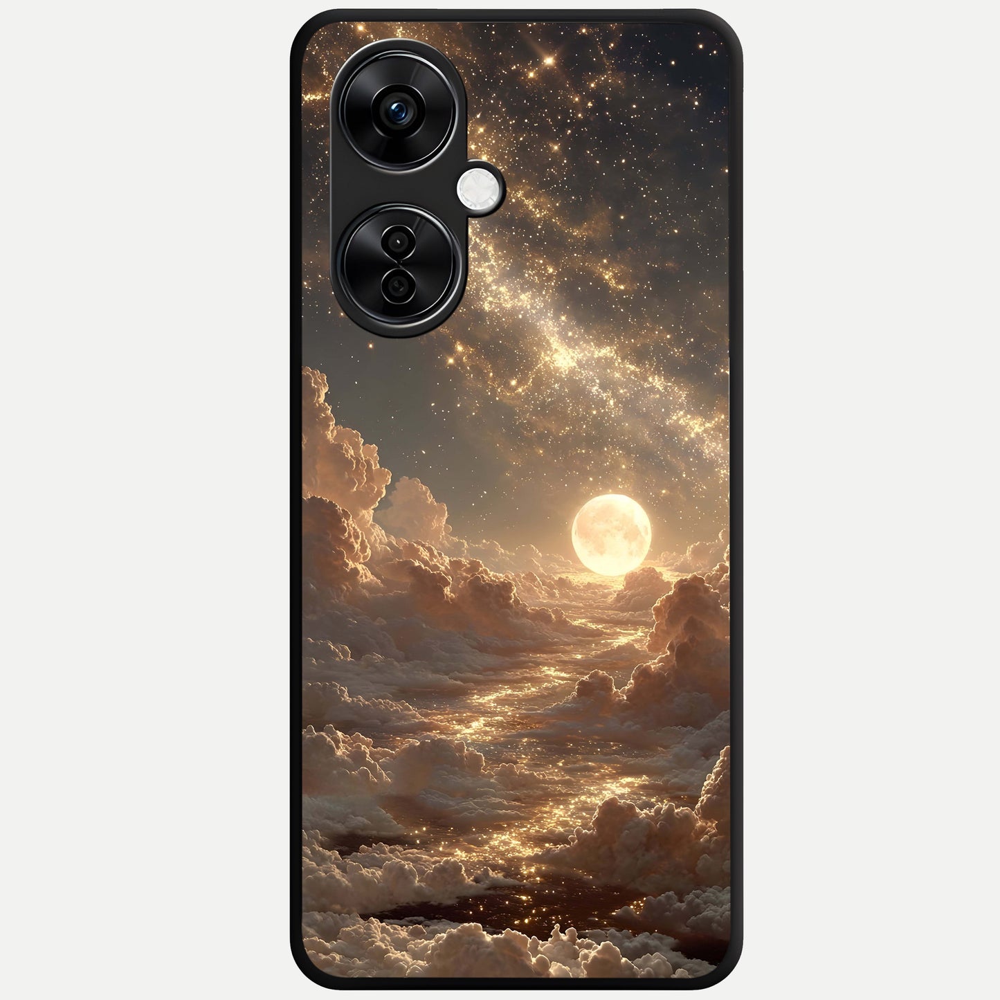  Golden Sky Dream Glass Case For Oneplus Nord CE3 Lite back cover – full design glossy printed glass finish