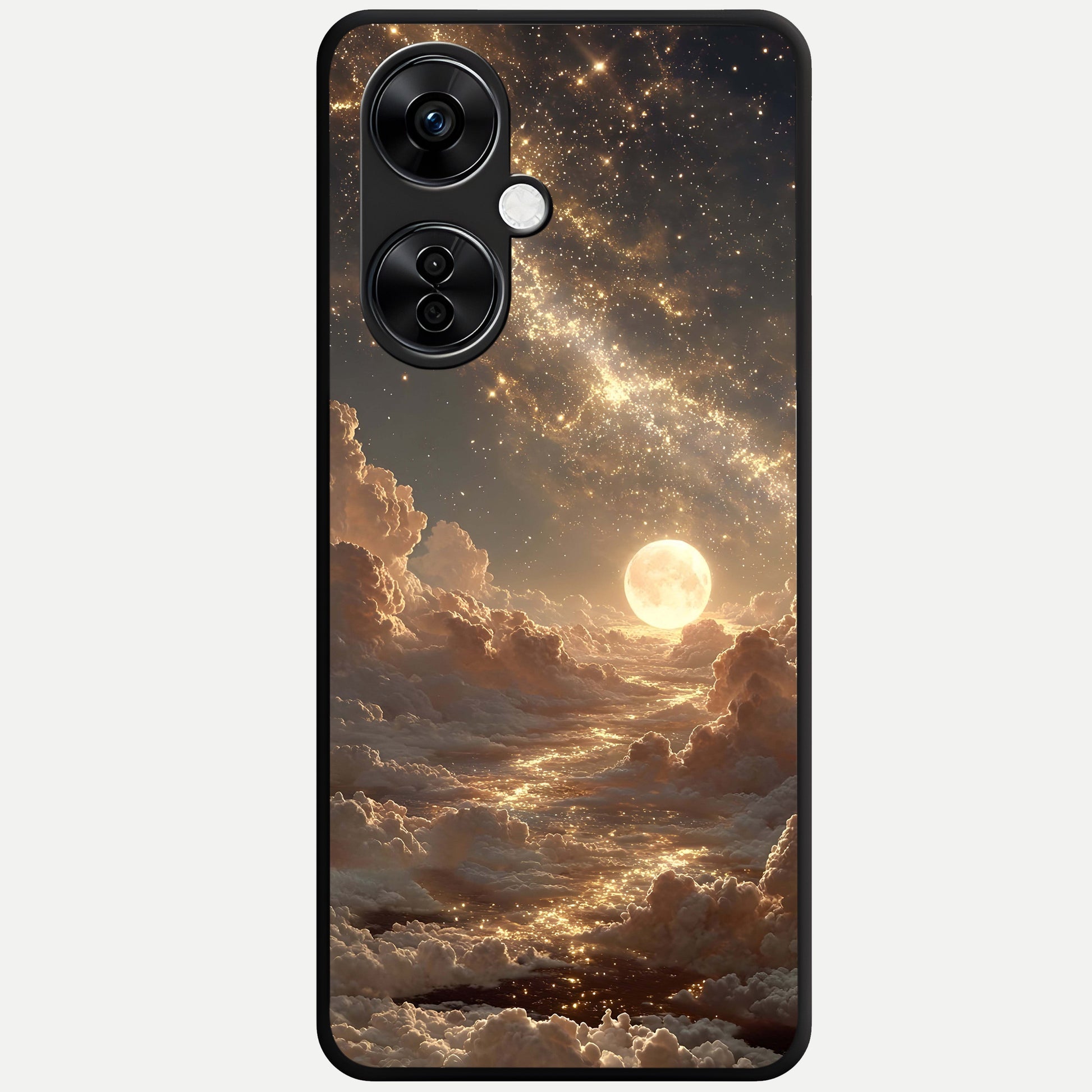  Golden Sky Dream Glass Case For Oneplus Nord CE3 Lite back cover – full design glossy printed glass finish