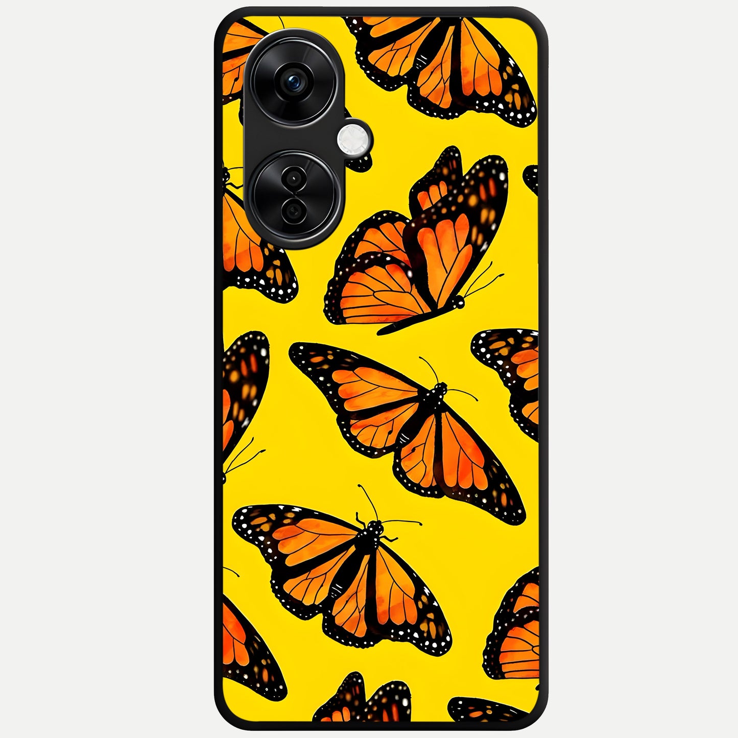  Golden Wing Flight Glass Case For Oneplus Nord CE3 Lite back cover – full design glossy printed glass finish