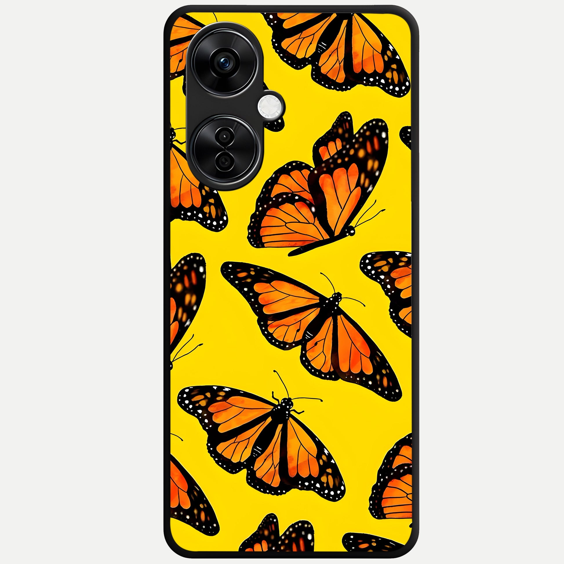  Golden Wing Flight Glass Case For Oneplus Nord CE3 Lite back cover – full design glossy printed glass finish
