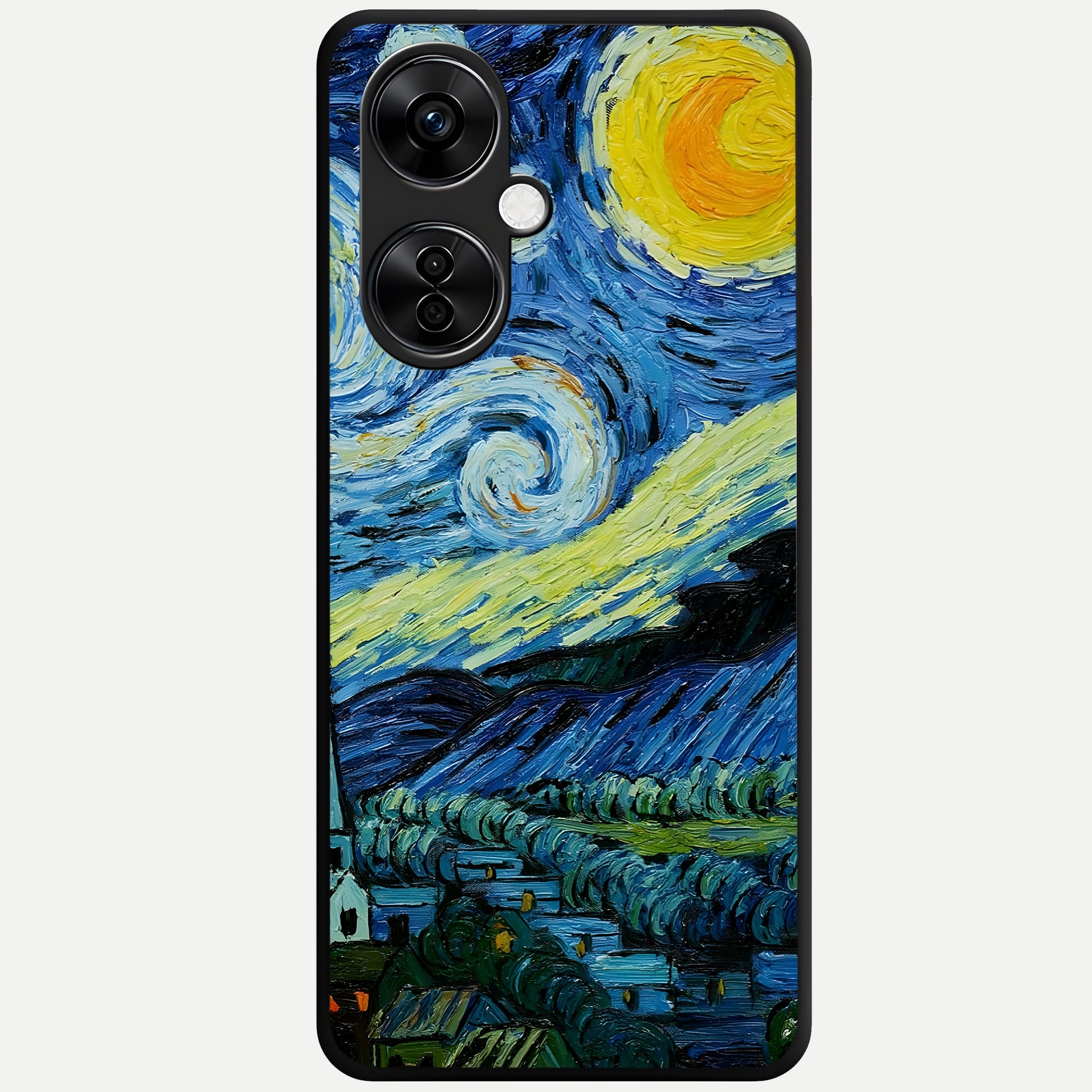  Inspired Van Gogh Art Glass Case For Oneplus Nord CE3 Lite back cover – full design glossy printed glass finish
