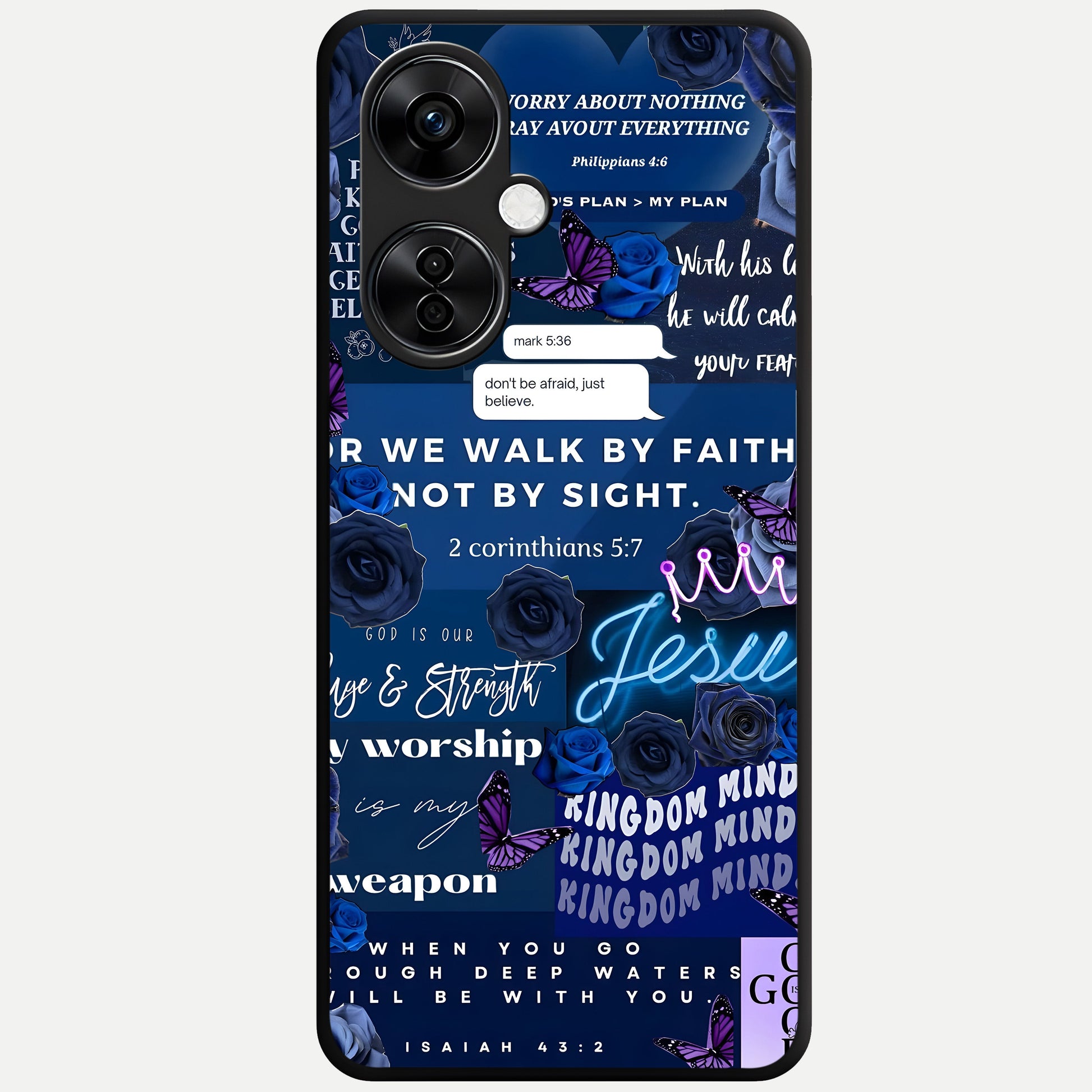  Kingdom Faith Glow Glass Case For Oneplus Nord CE3 Lite back cover – full design glossy printed glass finish