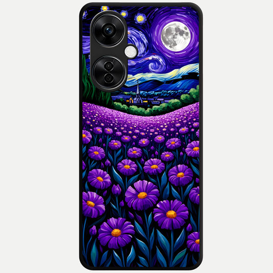  Lavender Moon Field Glass Case For Oneplus Nord CE3 Lite back cover – full design glossy printed glass finish