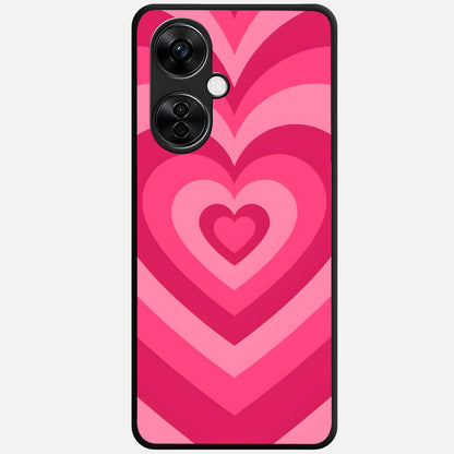  Layered Love Hearts Glass Case For Oneplus Nord CE3 Lite back cover – full design glossy printed glass finish