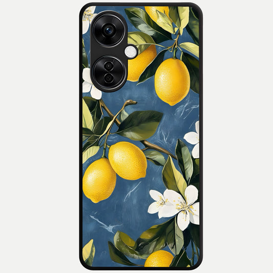 Lemon Dream Garden Glass Case For Oneplus Nord CE3 Lite back cover – full design glossy printed glass finish