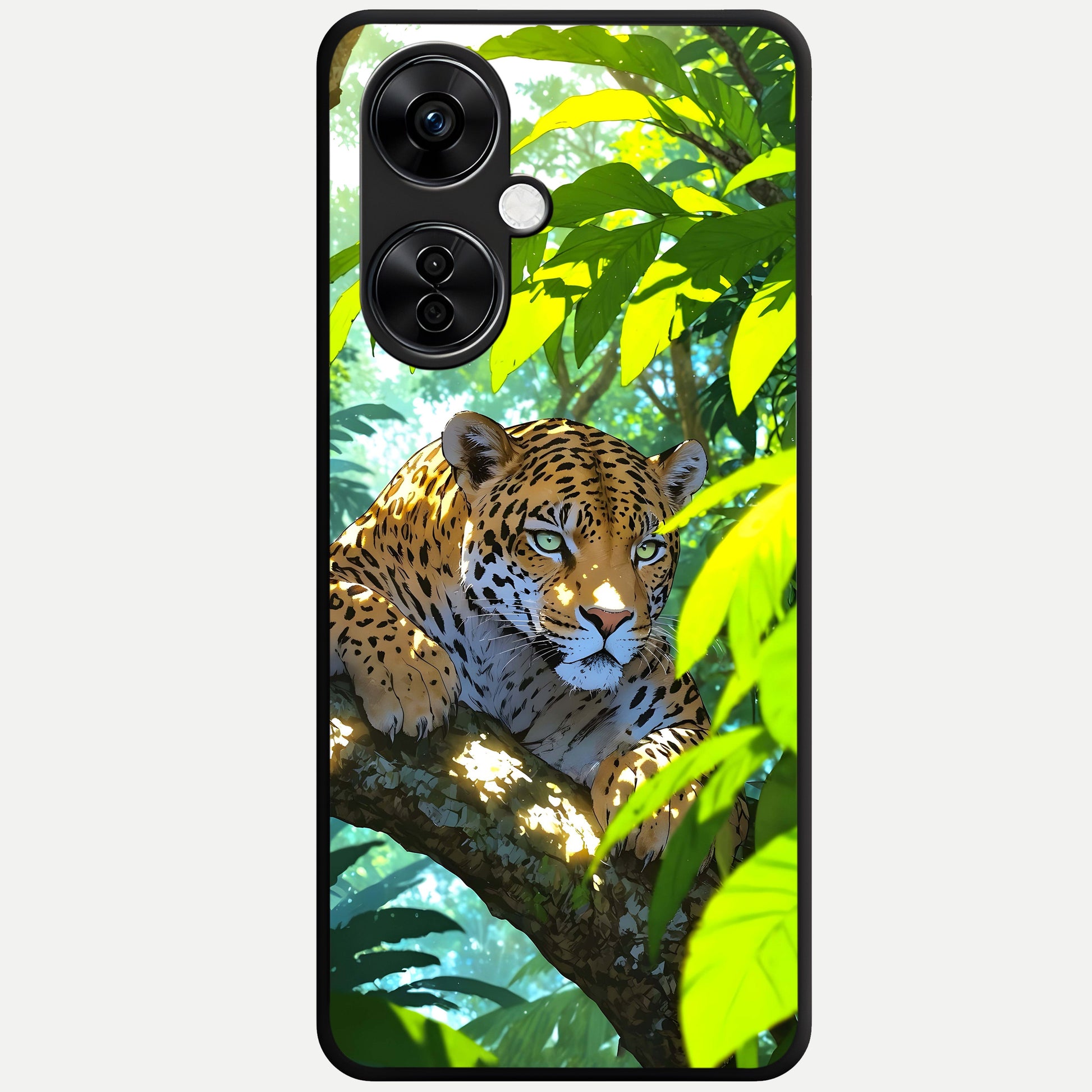  Leopard in Jungle Glass Case For Oneplus Nord CE3 Lite back cover – full design glossy printed glass finish