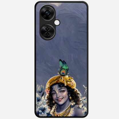  Lord Krishna Glass Case For Oneplus Nord CE3 Lite back cover – full design glossy printed glass finish