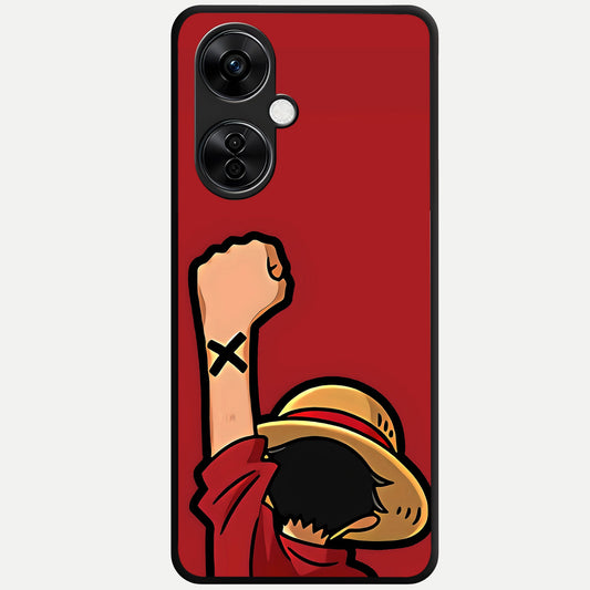  Luffy X Spirit Glass Case For Oneplus Nord CE3 Lite back cover – full design glossy printed glass finish
