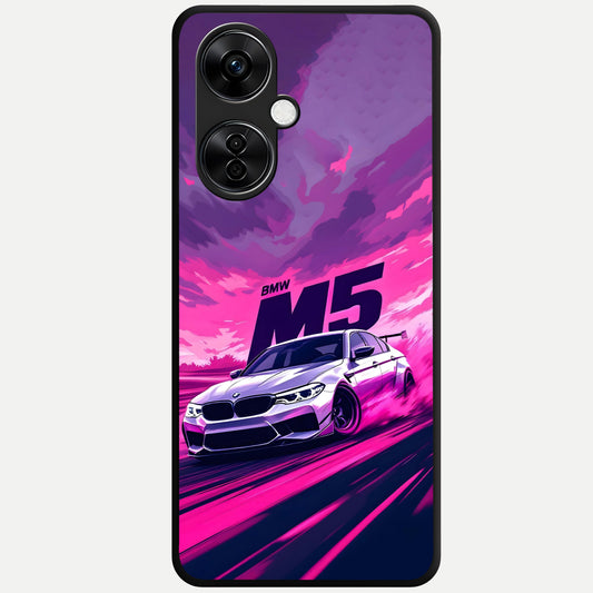  MS Neon Car Glass Case For Oneplus Nord CE3 Lite back cover – full design glossy printed glass finish