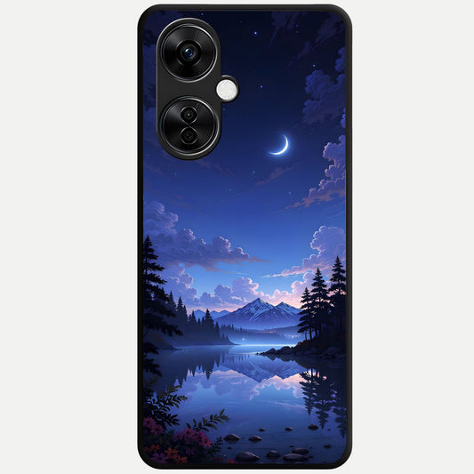  Midnight Lake Peace Glass Case For Oneplus Nord CE3 Lite back cover – full design glossy printed glass finish