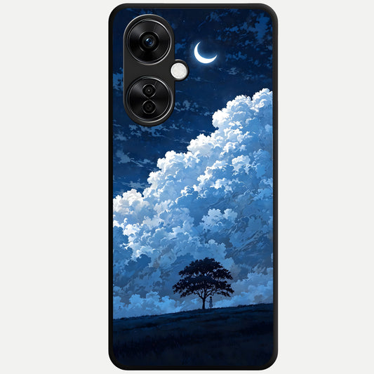  Midnight Sky Serenity Glass Case For Oneplus Nord CE3 Lite back cover – full design glossy printed glass finish