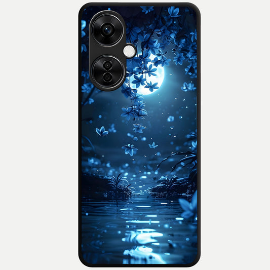  Moonlight Petal Dream Glass Case For Oneplus Nord CE3 Lite back cover – full design glossy printed glass finish