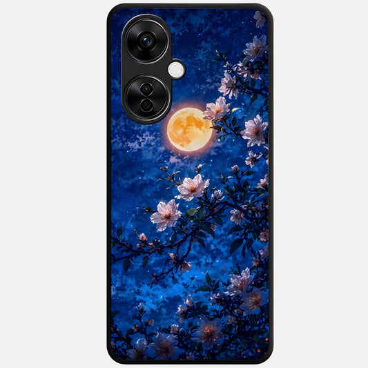  Moonlit Blossoms Night Glass Case For Oneplus Nord CE3 Lite back cover – full design glossy printed glass finish