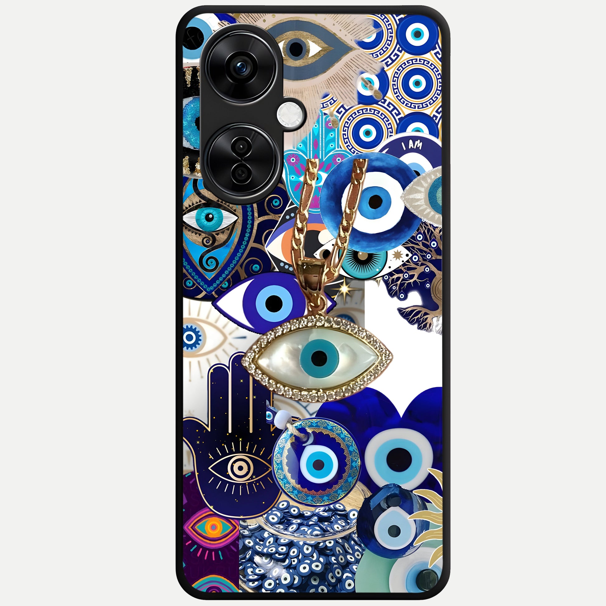  Mystic Charm Eye Glass Case For Oneplus Nord CE3 Lite back cover – full design glossy printed glass finish