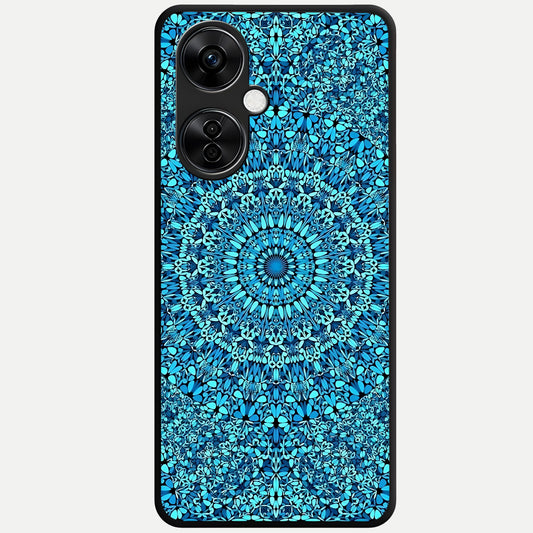  Ocean Bloom Mandala Glass Case For Oneplus Nord CE3 Lite back cover – full design glossy printed glass finish